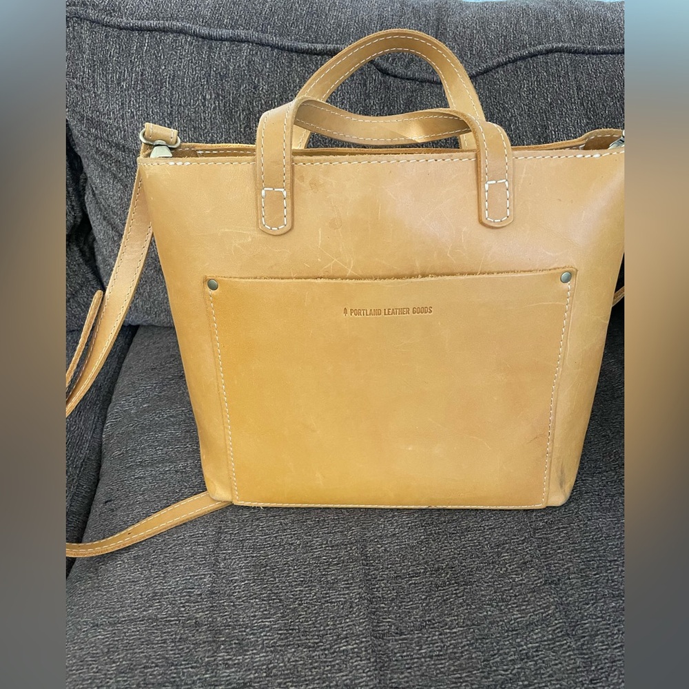 Portland Leather Goods Mustard Tote Bag